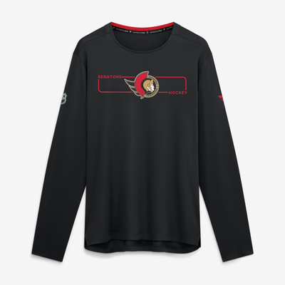Ottawa Senators Fanatics Authentic Pro Rink Tech Long Sleeve T-Shirt - Black