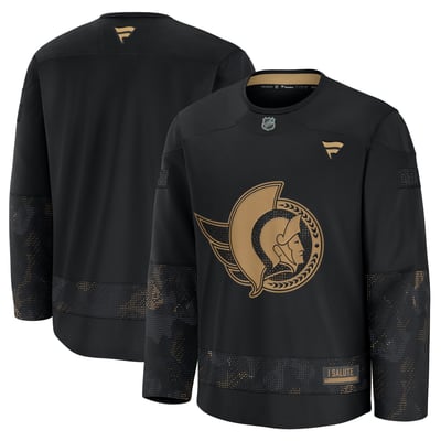  Ottawa Senators Fanatics Military Appreciation Practice Jersey - Black