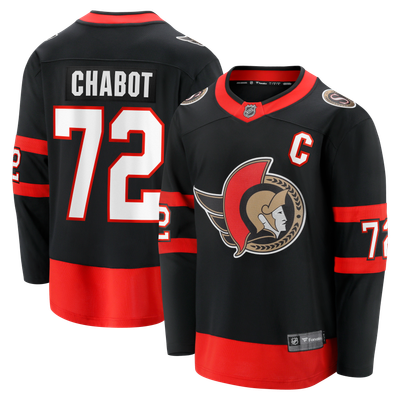 Thomas Chabot Ottawa Senators Fanatics Home Captain Patch Breakaway Jersey - Black