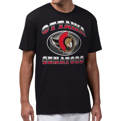  Ottawa Senators Starter Face Off T-Shirt - Black