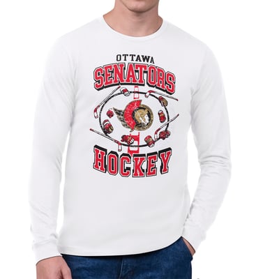 Ottawa Senators Starter Tilly Long-Sleeve T-Shirt - White