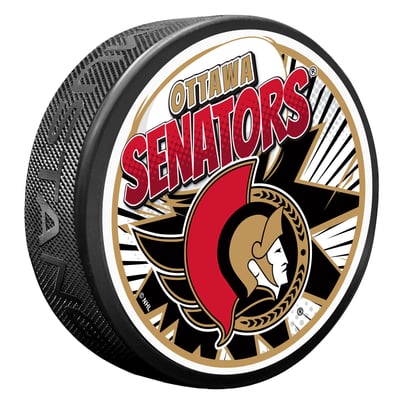 Ottawa Senators Kaboom Hockey Puck