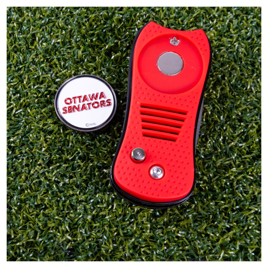Ottawa Senators Switchblade Divot Tool With Magnetic Ball Marker