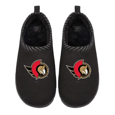 Ottawa Senators ISlide Unisex Primary Logo Mission Slipper - Black
