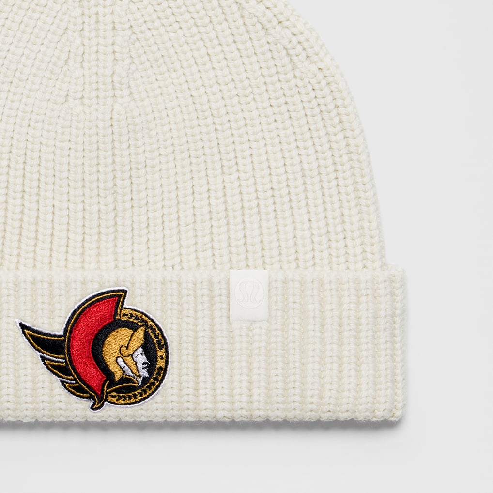  Ottawa Senators lululemon Unisex Close-Fit Wool-Blend Ribbed Beanie - Heathered Bone