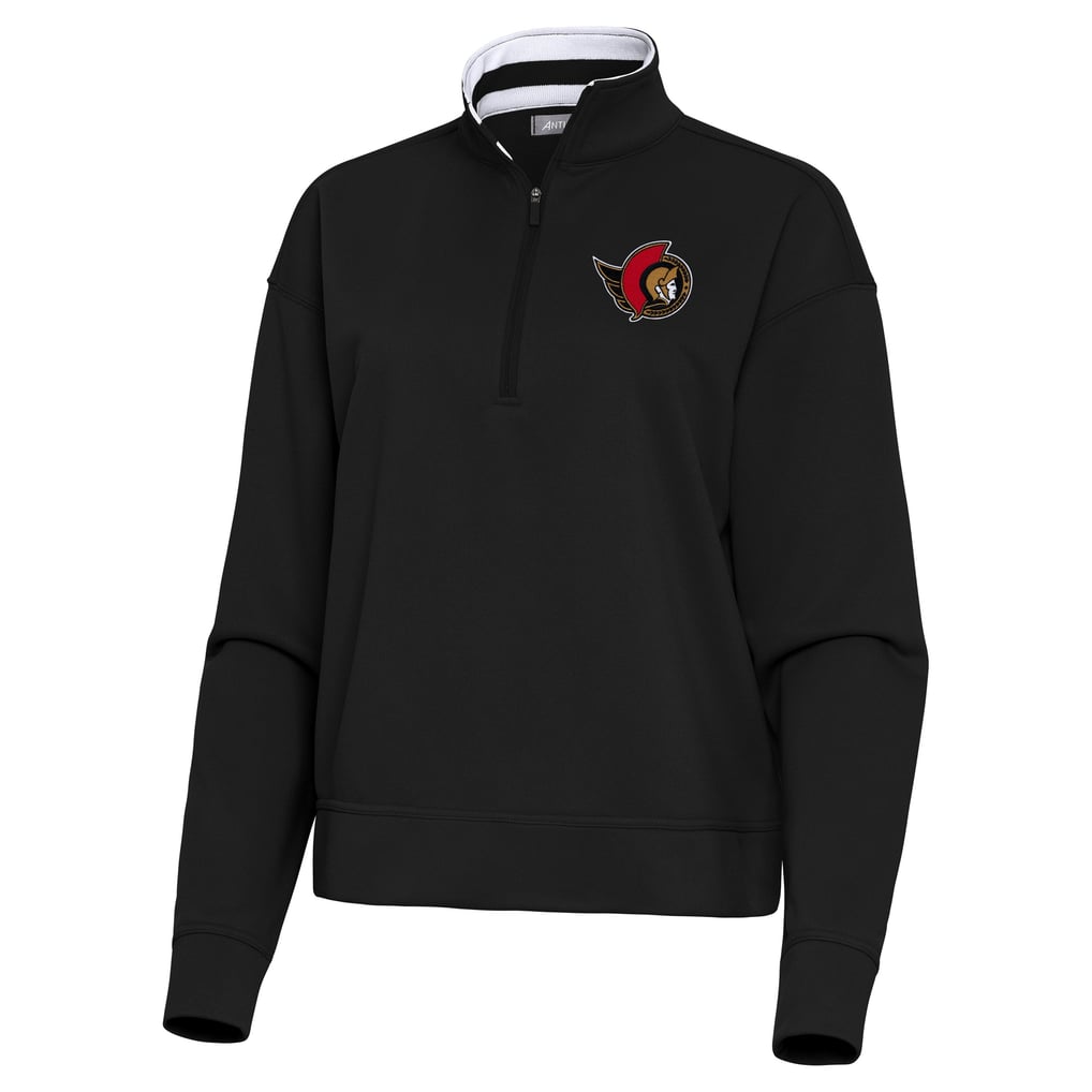 Ottawa Senators Antigua Women's Goddess Half-Zip Pullover - Black
