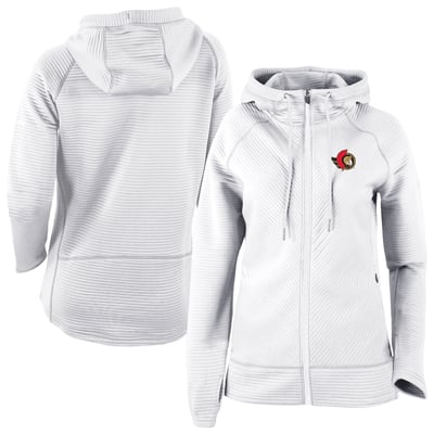  Ottawa Senators Columbia Women's Omni-Wick Pack It Up Full-Zip Jacket - White