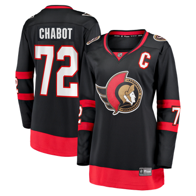 Thomas Chabot Ottawa Senators Fanatics Women's Home Captain Patch Breakaway Jersey - Black