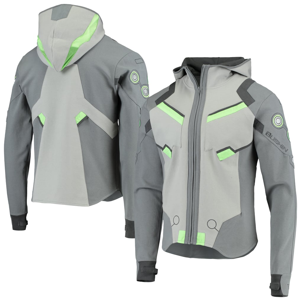 Overwatch 2 Genji Full-Zip Hoodie - Gray