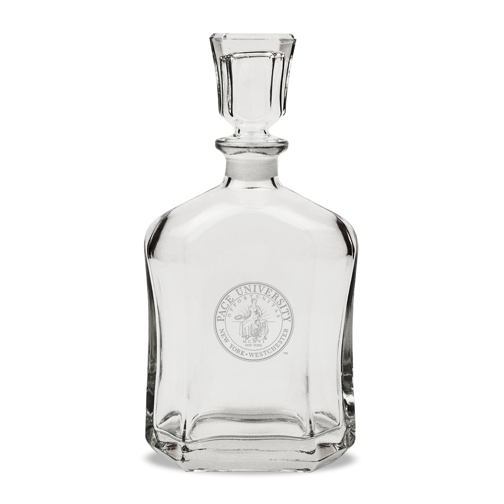 Pace University Setters 23.75oz. Crystal Whisky Decanter