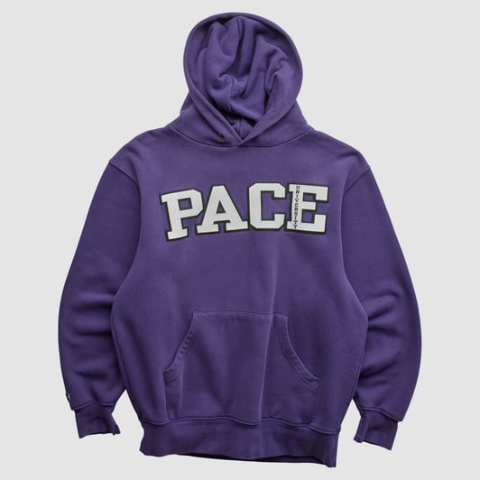 Pace University Setters Jansport 2000s Hooded Pullover Sweatshirt - Purple - S by Fanatics Real Vintage
