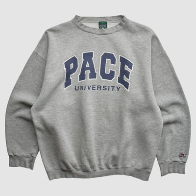 Pace University Setters MV Sport 90s Sweatshirt - Heather Gray - L by Fanatics Real Vintage