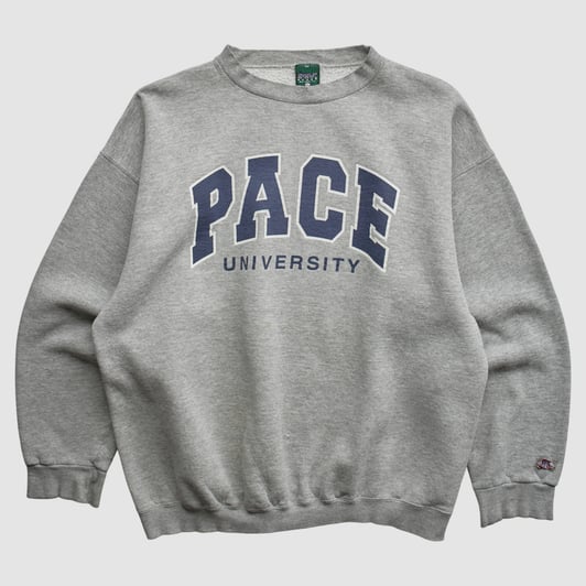 Pace University Setters MV Sport 90s Sweatshirt - Heather Gray - L by Fanatics Real Vintage
