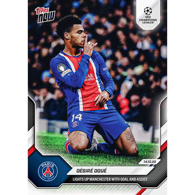Désiré Doué - 2026-27 UCL Topps NOW® - Card 29