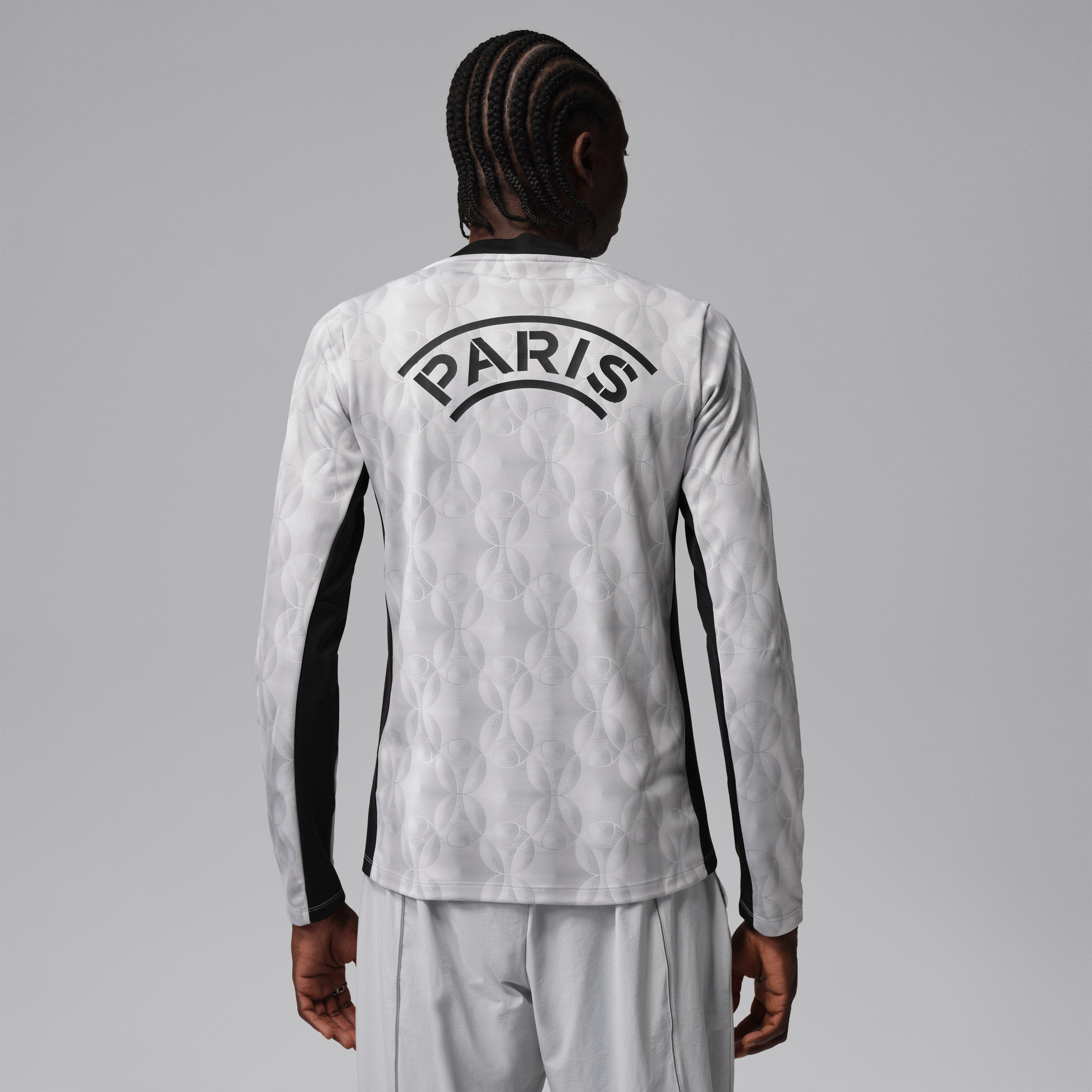 Paris Saint Germain Men's Long Sleeve Pre Match Dri FIT Top Black