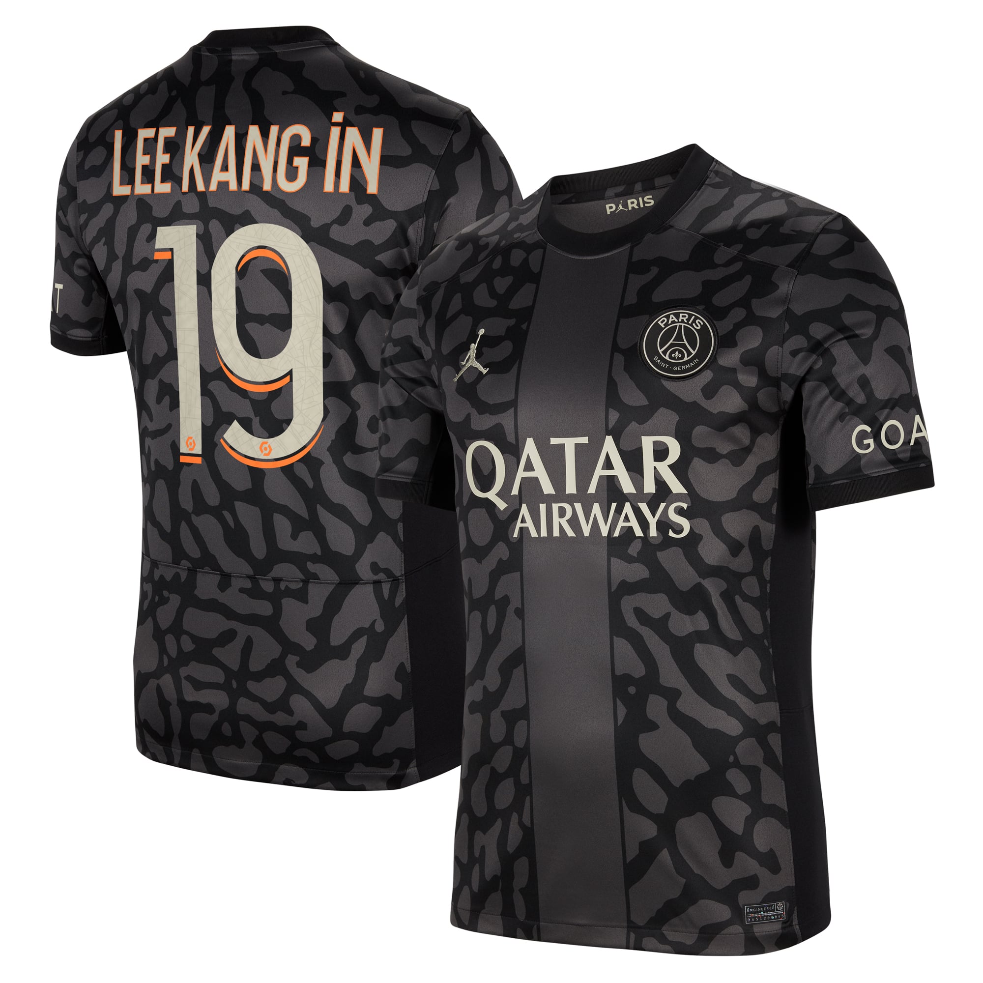 Lee Kang In Paris Saint-Germain Jordan Brand 2023/24 Third Stadium 