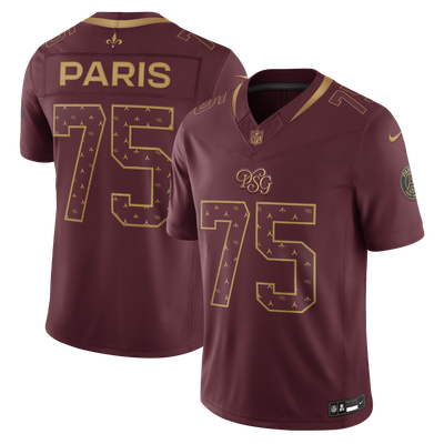  Paris Saint-Germain x NFL Nike Vapor F.U.S.E. Stitched Limited Jersey - Burgundy