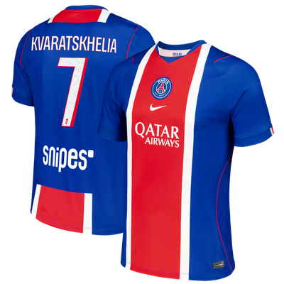 Khvicha Kvaratskhelia Paris Saint-Germain Nike 2026/27 Home Stadium Replica Jersey - Blue