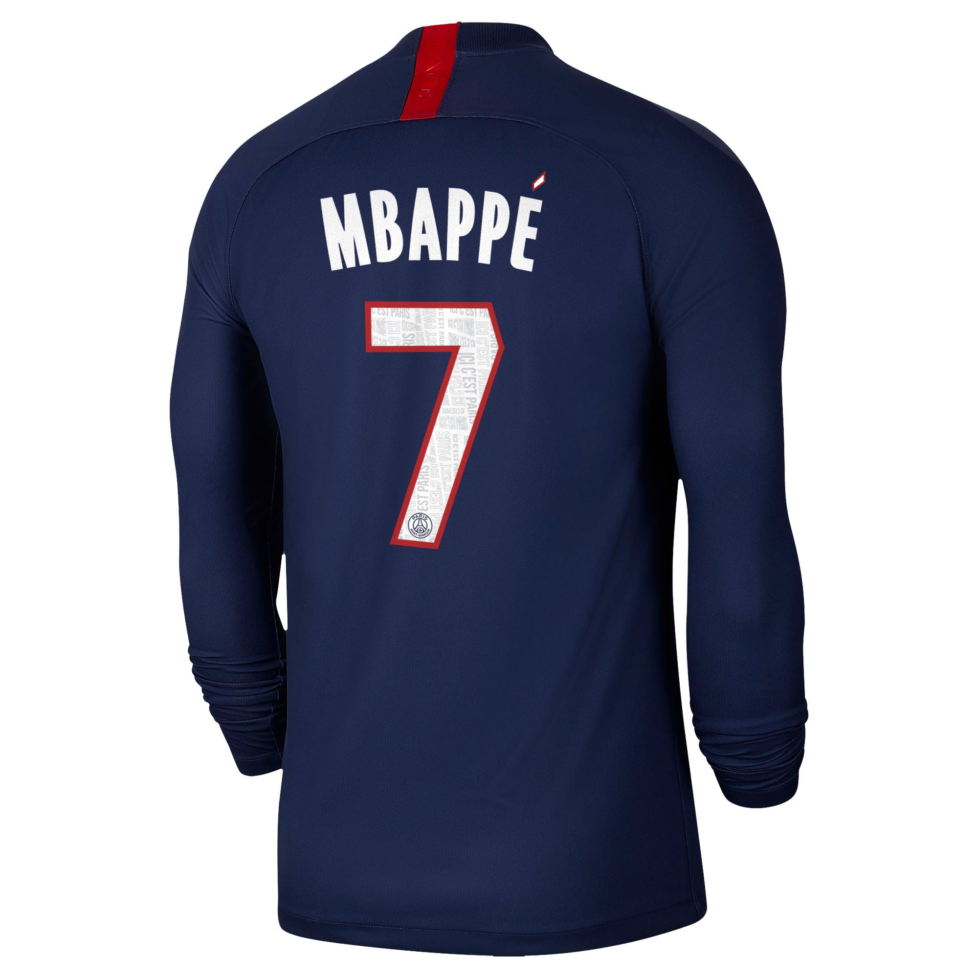 Kylian Mbappé Paris Saint-Germain Nike 2019/20 Home Replica Long