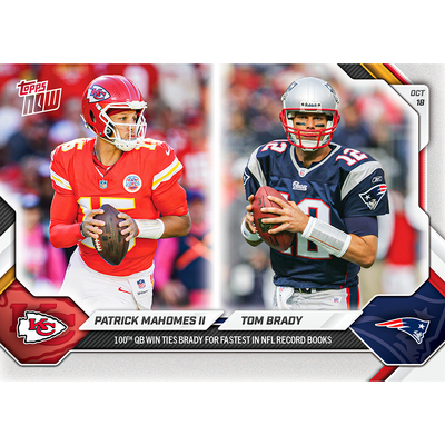 Patrick Mahomes / Tom Brady - 2026-27 NFL Topps NOW® - Card 74