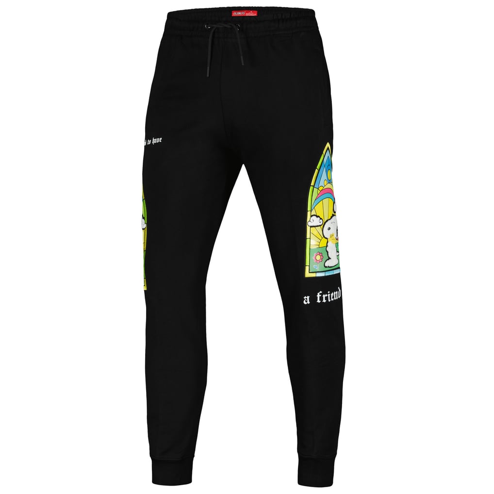  Peanuts Freeze Max Snoopy A Friend Jogger Pants - Black