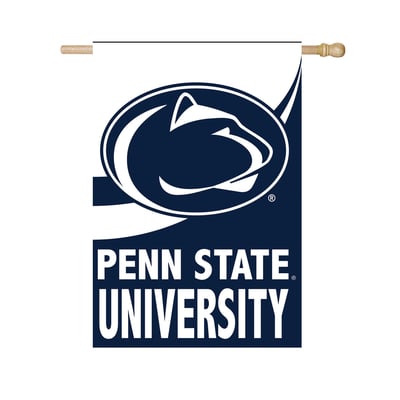  Penn State Nittany Lions 29" x 43" Color Wave Double-Sided Burlap House Flag