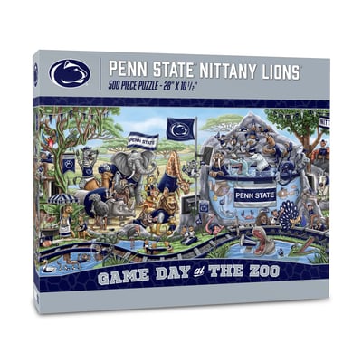 Penn State Nittany Lions Fanpoint 10.5" x 28" Game Day at the Zoo 500-Piece Puzzle
