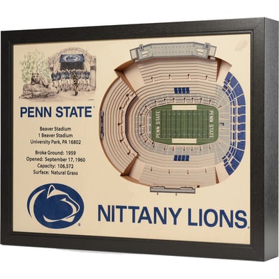 Penn State Nittany Lions Fanpoint 25.5" x 19.5" Beaver Stadium Stadium Views Wall Art