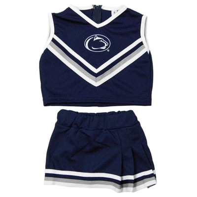  Penn State Nittany Lions Little King Girls Youth Two-Piece Cheer Set - Navy