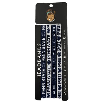  Penn State Nittany Lions Hip Heads Four-Pack of Thin Headbands