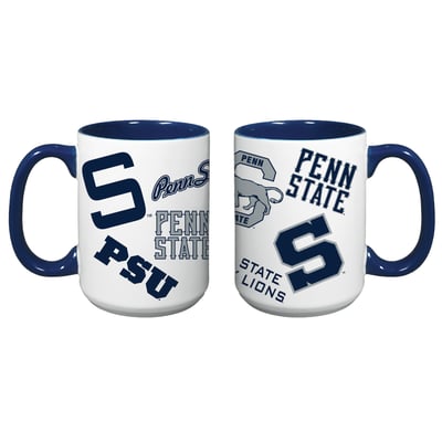 Penn State Nittany Lions Indigo Falls Core College Vintage Medley Two-Pack Mug Set