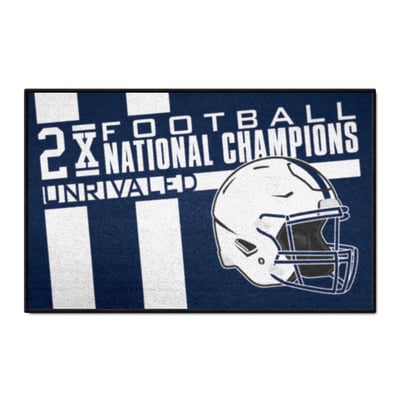 Penn State Nittany Lions Logo Brands Football National Champions 19" x 30" Dynasty Starter Mat