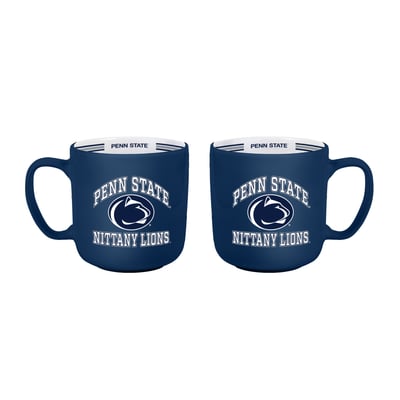 Penn State Nittany Lions Logo Brands Two-Piece 15oz. Stripe Mug Set