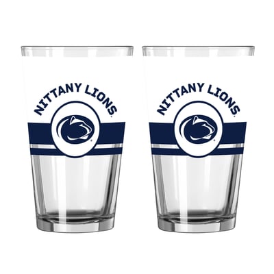 Penn State Nittany Lions Logo Brands Two-Piece 16oz. Horizon Pint Glass Set
