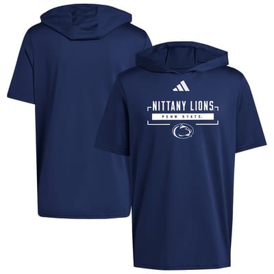 Penn State Nittany Lions adidas D4T Short Sleeve Hooded AEROREADY T-Shirt - Navy