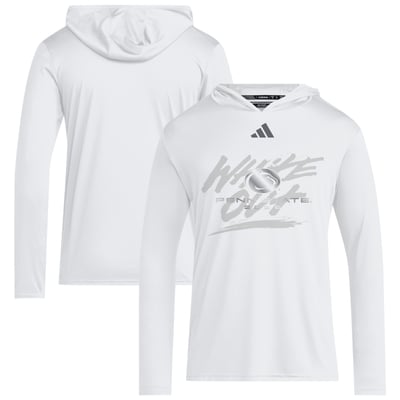 Penn State Nittany Lions adidas 2026 White Out D4T Long Sleeve Hooded T-Shirt - White