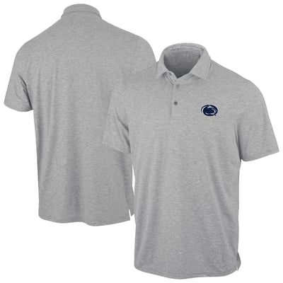 Penn State Nittany Lions Antigua Static Polo - Heather Gray