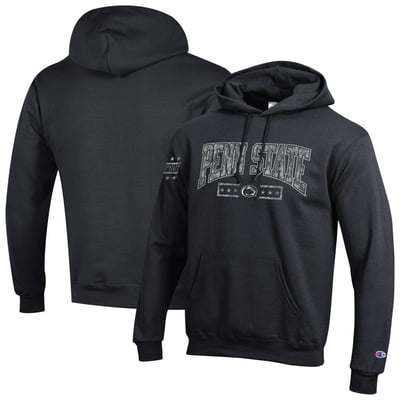 Penn State Nittany Lions Champion Operation Hat Trick Camo Script Powerblend Fleece Hoodie - Black