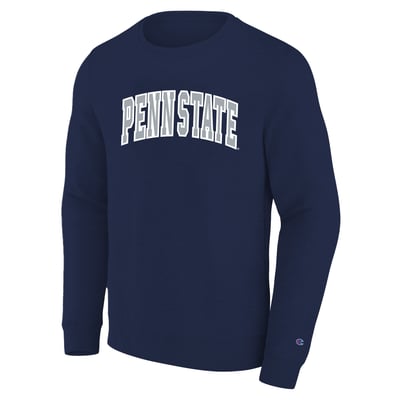  Penn State Nittany Lions Champion Arch Applique Big & Tall Sweatshirt - Navy