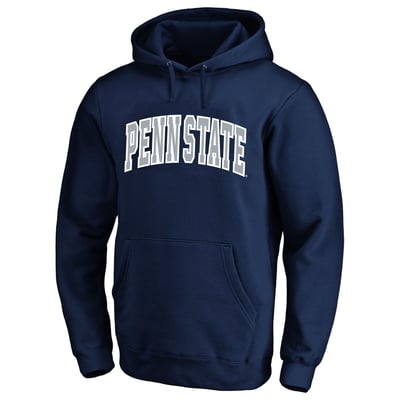  Penn State Nittany Lions Champion Arch Over Tackle Twill Big & Tall Hoodie - Navy