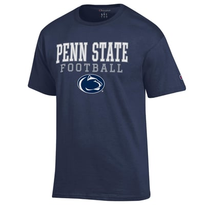 Penn State Nittany Lions Champion Football Stack T-Shirt - Navy