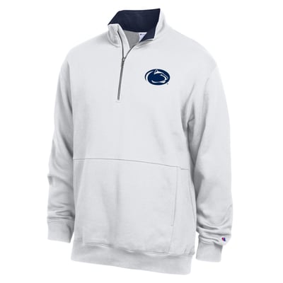  Penn State Nittany Lions Champion Fleece Quarter-Zip Pullover - White