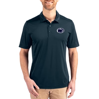 Penn State Nittany Lions Cutter & Buck Prospect Eco Textured Stretch Recycled Polo - Navy