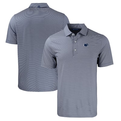  Penn State Nittany Lions Cutter & Buck Forge Eco Double Stripe Stretch Recycled Polo - Navy/White