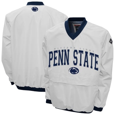 Penn State Nittany Lions Franchise Club Windshell V-Neck Jacket - White