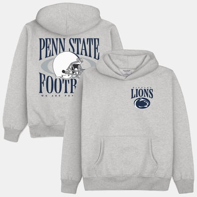  Penn State Nittany Lions Homefield Football Heavyweight Hoodie - Gray