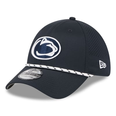  Penn State Nittany Lions New Era Performance Rope 39THIRTY Stretch Hat - Navy