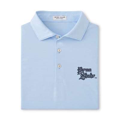  Penn State Nittany Lions Peter Millar Jubilee Performance Jersey Polo - Light Blue