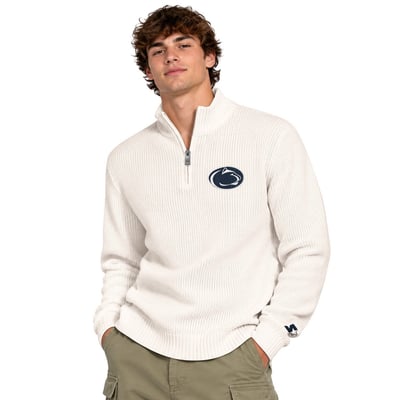 Penn State Nittany Lions Starter Quarter-Zip Sweater - Cream