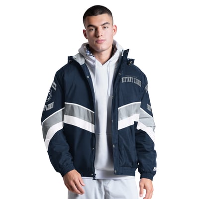 Penn State Nittany Lions Starter The Chevron Full-Zip Hooded Jacket - Navy